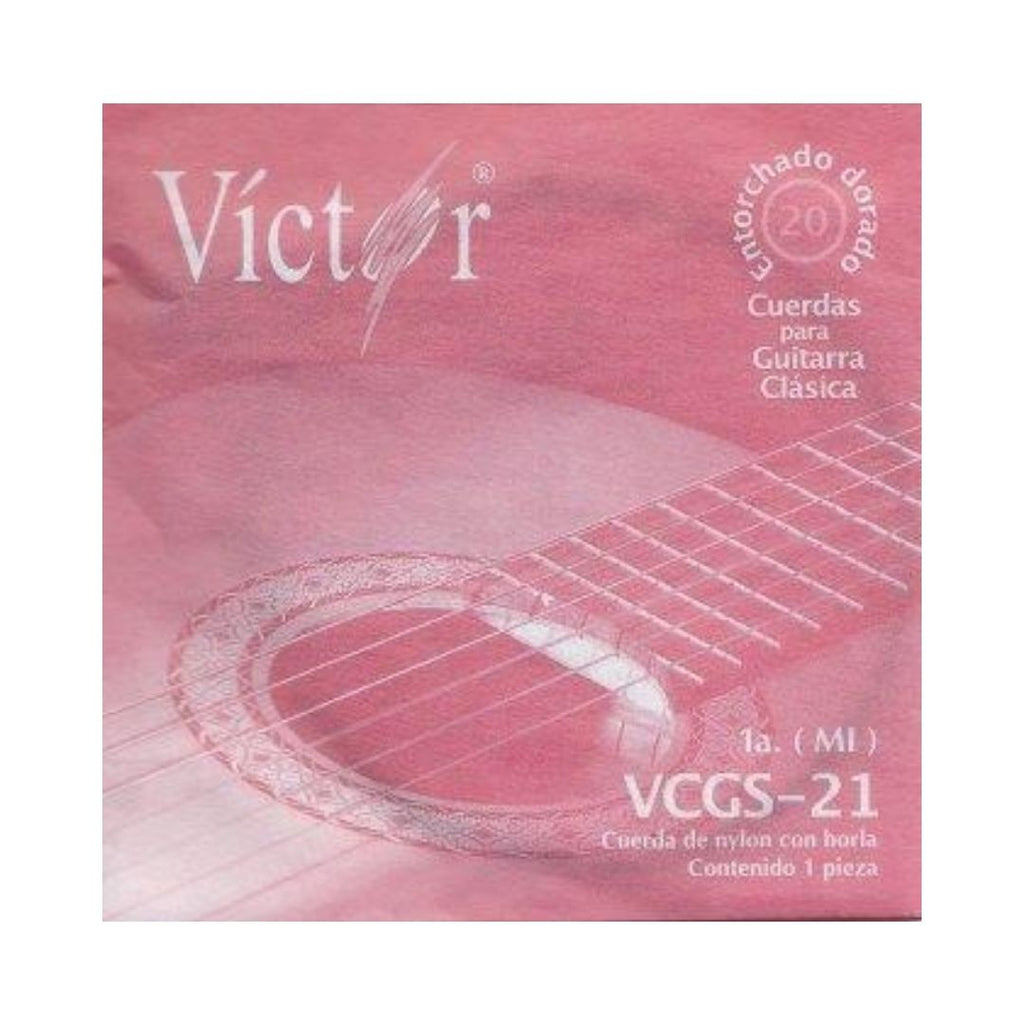 [PMG11902] Victor - Cuerda Para Guitarra Clasica, 1A., Nylon Negro Co Borla Mod.VCGS-21-6