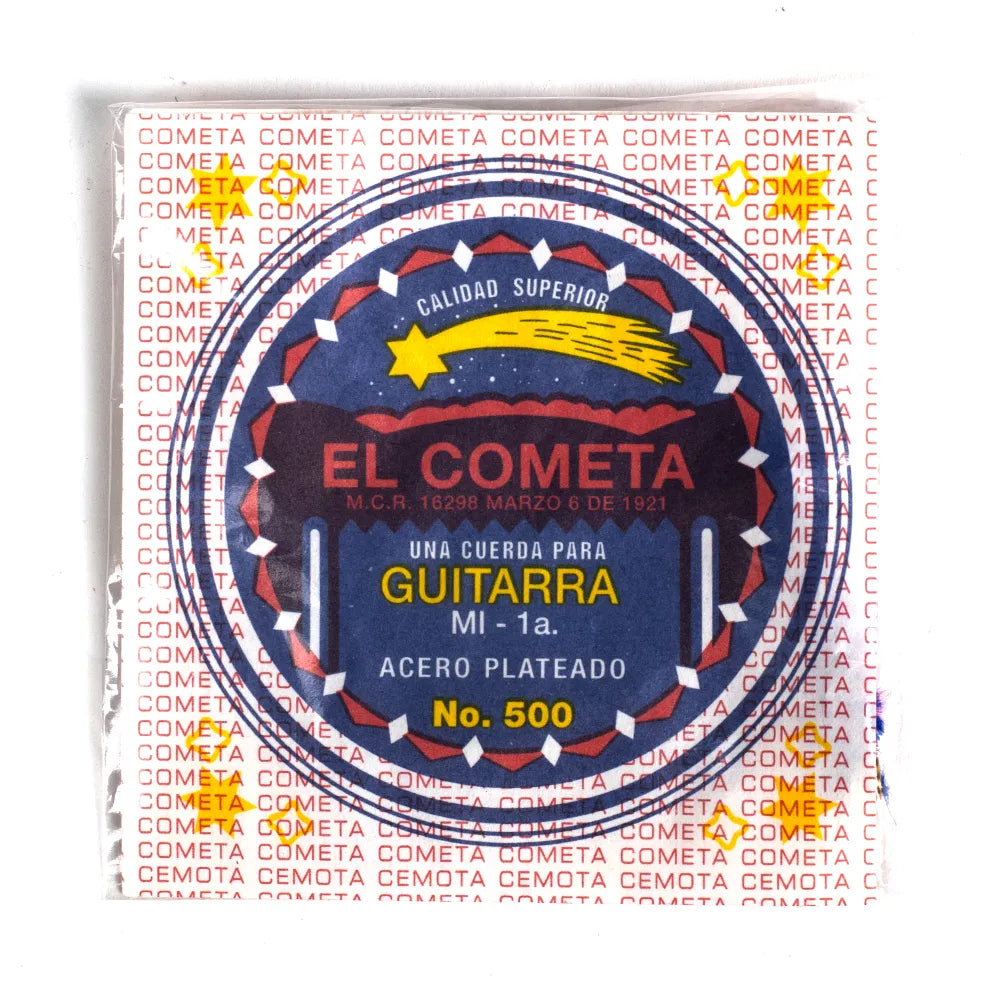 El Cometa - Cuerda Para Guitarra Acustica, 1A., Acero Estañado Con Borla Mod.COGS-500-6