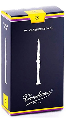 Vandoren - Cañas para Clarinete Sib, 10 Piezas Medida: Varios Mod.CR10__