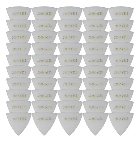 Jimmy Wess - Plumillas en Forma de Triangulo, 50 Piezas Color: Blanco Mod.30(50)