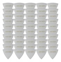 Jimmy Wess - Plumillas en Forma de Triangulo, 50 Piezas Color: Blanco Mod.30(50)