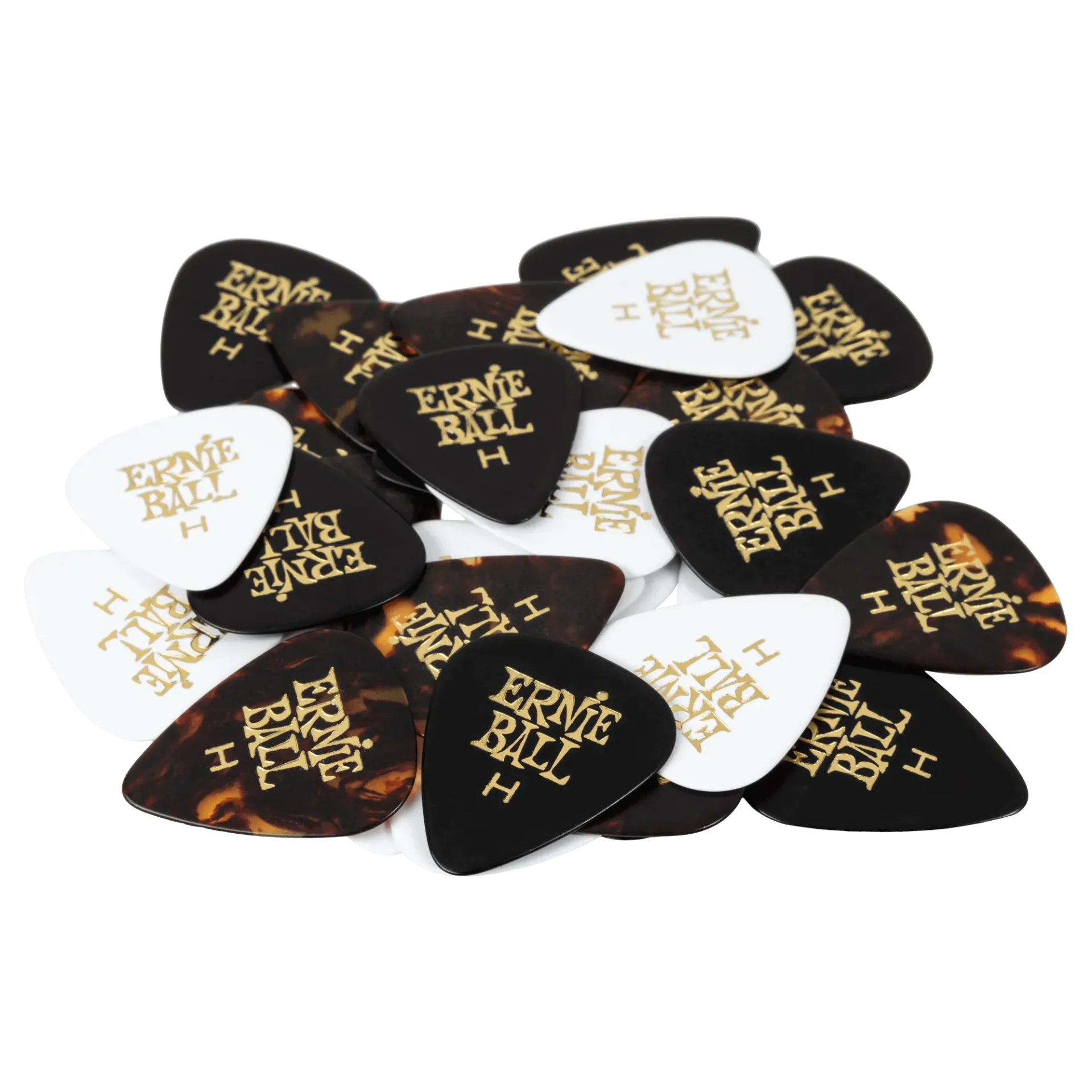Ernie Ball - Plumillas Heavy Varios Colores, 12 Piezas Mod.9180(12)