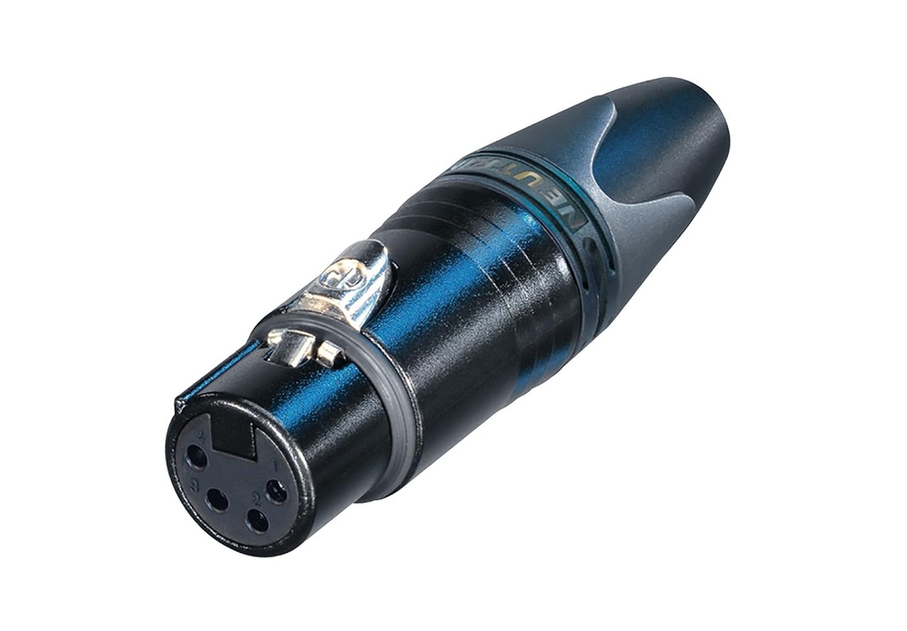 [PMG5522] Neutrik - Conector XLR de 4 Polos Hembra, Contacto en Plata Mod.NC4FXX-BAG