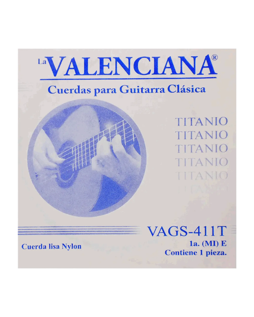 La Valenciana - Cuerda Para Guitarra Clasica, 1A., Nylon Titanio Mod.VAGS-411T-6