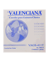 La Valenciana - Cuerda Para Guitarra Clasica, 1A., Nylon Titanio Mod.VAGS-411T-6